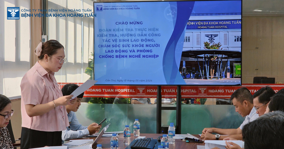 📌 BVĐK HOÀNG TUẤN TIẾP ĐOÀN KIỂM TRA, HƯỚNG DẪN CÔNG TÁC Y TẾ LAO ĐỘNG