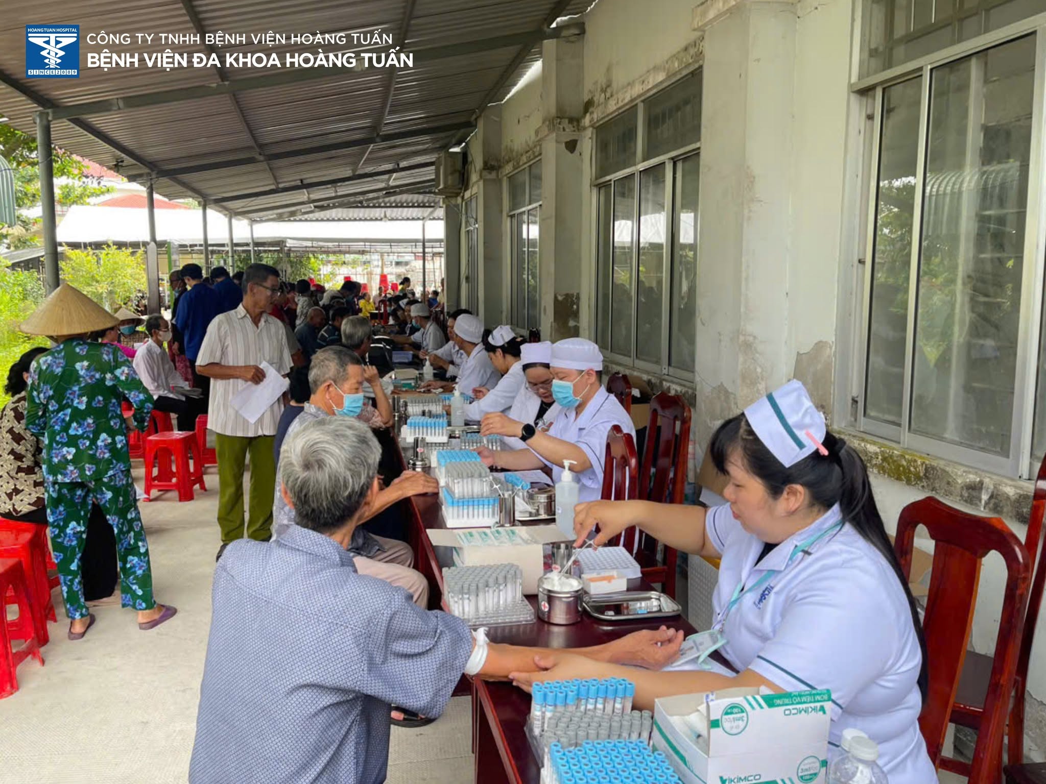 CHƯƠNG TRÌNH KHÁM SỨC KHỎE TOÀN DÂN CÙNG BỆNH VIỆN ĐA KHOA HOÀNG TUẤN TẠI XÃ ĐẠI HẢI